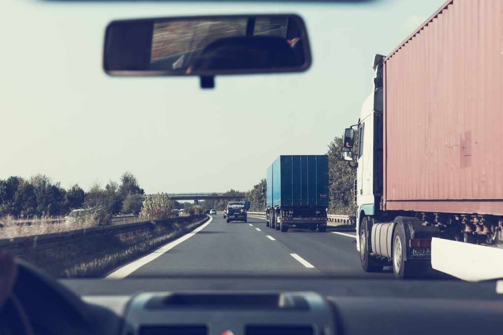 Big Rig Trucks on Highway