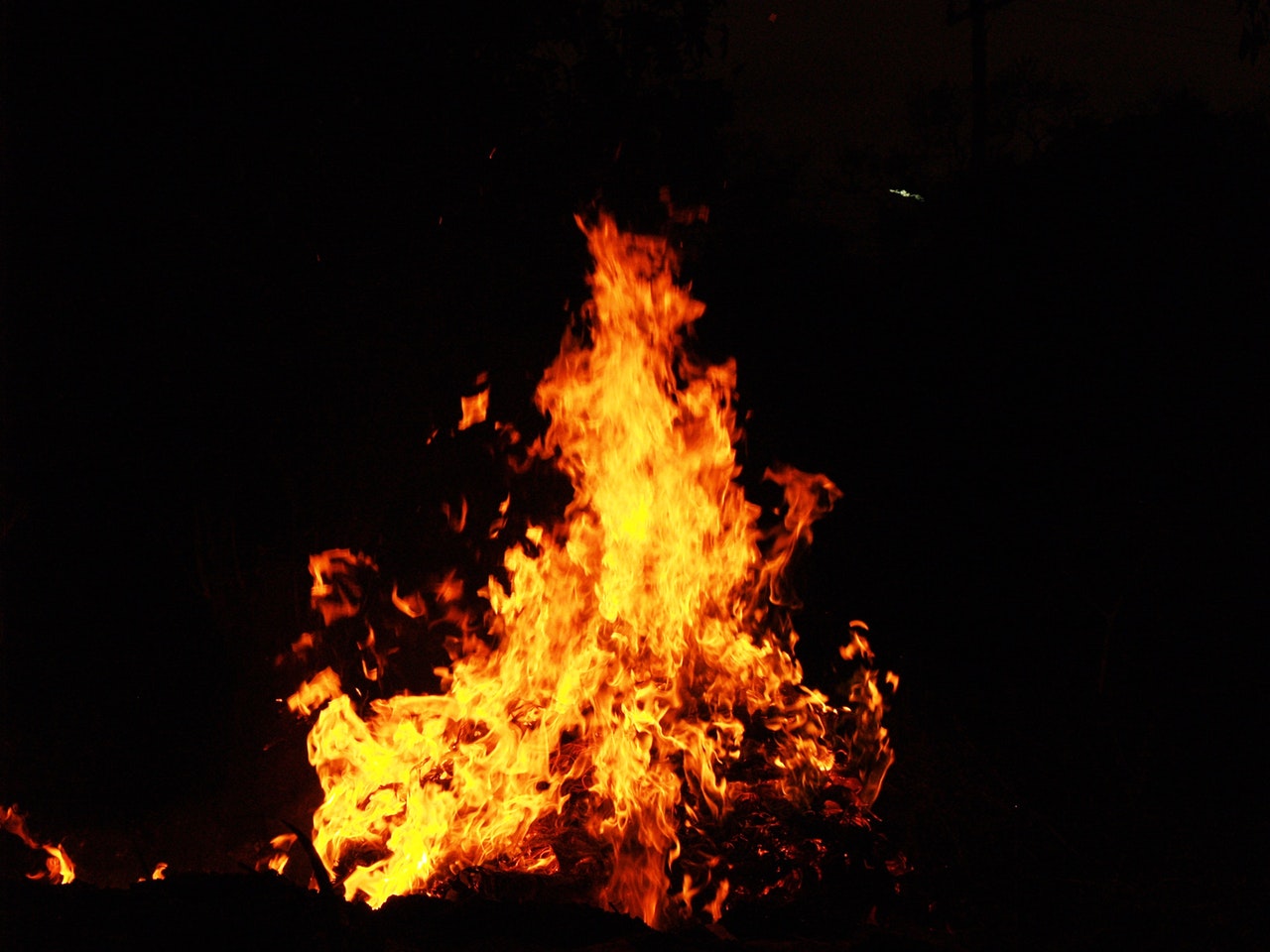 Fire representing fire on Conception Diving Vessel in Santa Cruz, CA